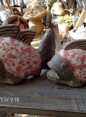 复古怀旧风动物橱窗样品装饰摆件