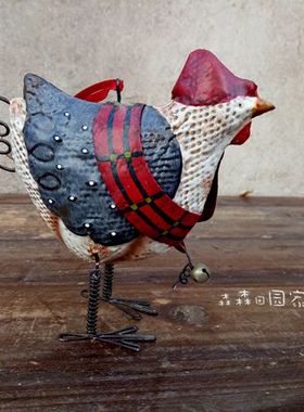 小动物复古做旧工艺品装饰摆件