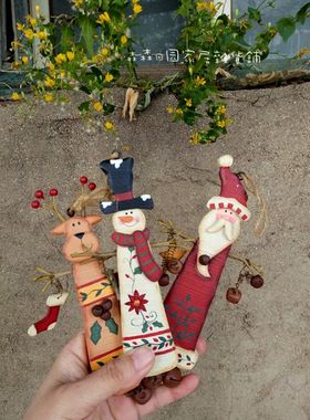 手工复古做旧美式乡村风麋鹿摆件