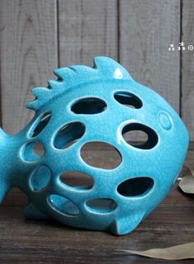 地中海风镂空烛台儿童房家居装饰