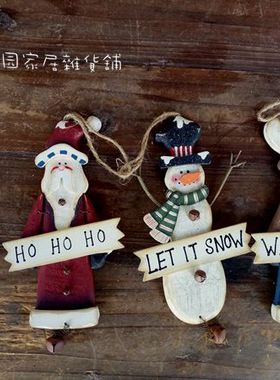 手工复古做旧美式乡村风麋鹿摆件