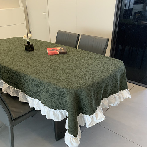 法式桌布高颜值台布长方形轻奢防烫简约正方形家用高级感餐桌布
