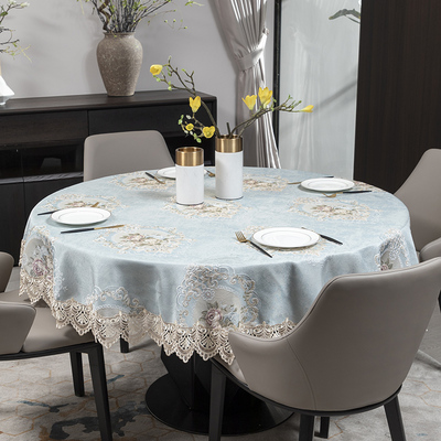 奢华餐桌布大圆桌桌布欧式