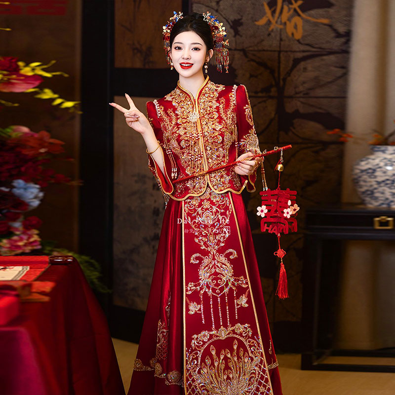 秀禾服大码胖MM新娘结婚200斤图片