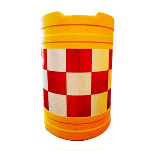 吹塑防撞桶圆柱型塑料围挡吹塑滚塑隔离墩警示桶交通设施防撞桶