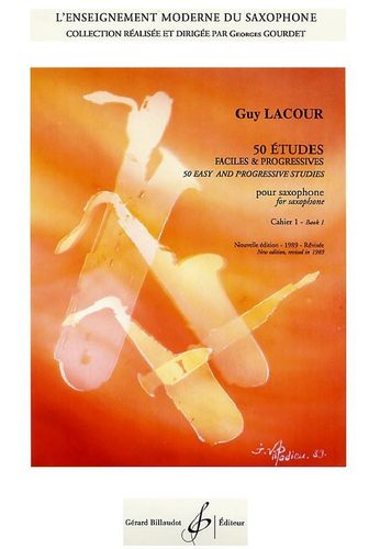 Lacour拉库尔古典萨克斯练习曲乐谱50首带音频