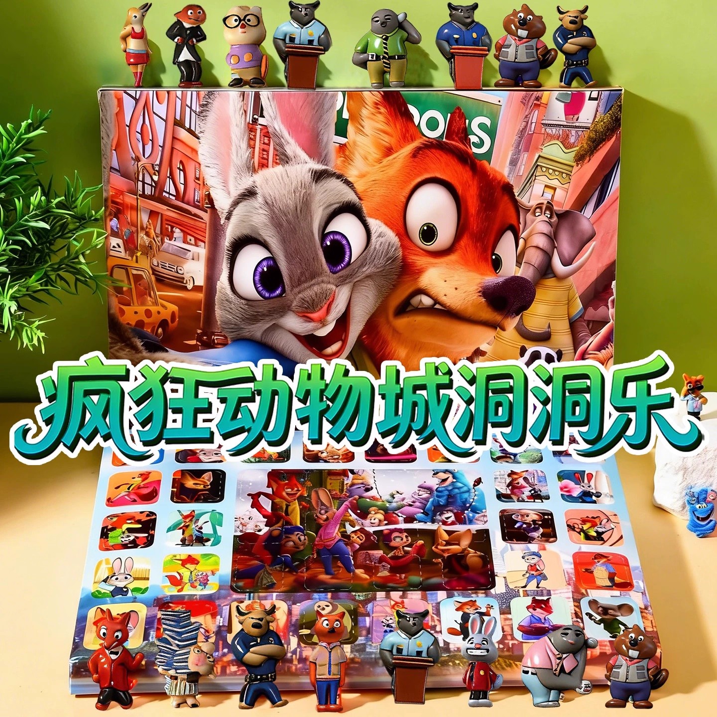 疯狂动物城2洞洞乐盲盒尼克朱迪手办公仔拆拆乐儿童玩具奖励礼物6