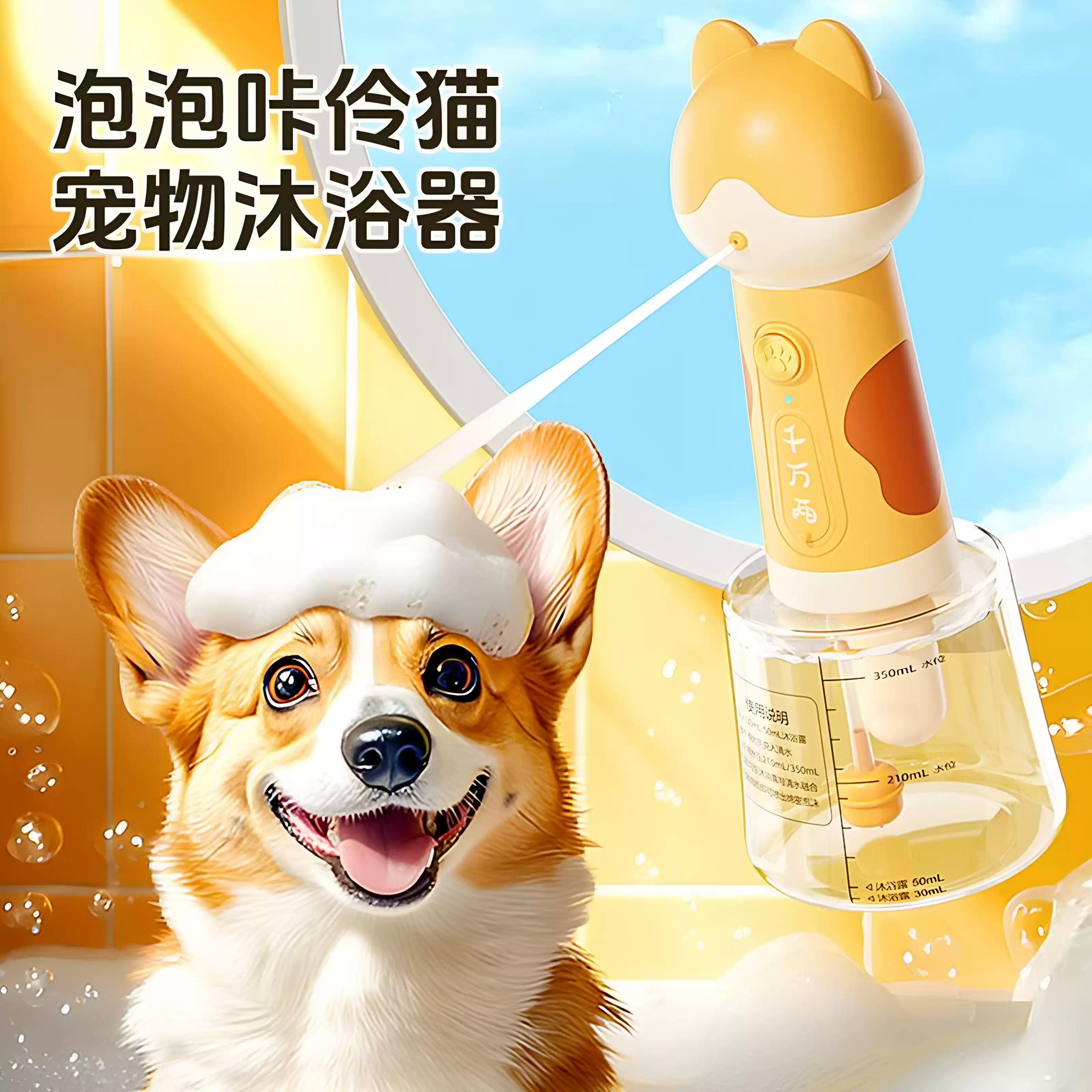 宠物打泡机电动起泡器狗狗猫咪