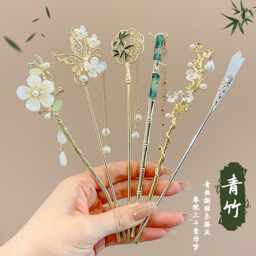 儿童古风流苏发簪国风马面裙发饰