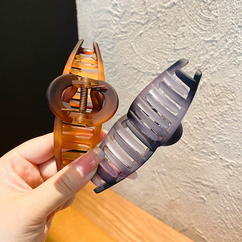 Заколка для волос, большая матовая заколка-крабик, акула, шпильки для волос для ванны, простой и элегантный дизайн