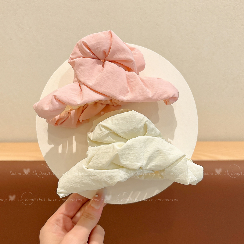 儿童奶油色褶皱海绵抓夹云朵抓夹