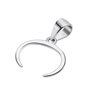 牛鼻孔夹扣横孔左右孔夹扣S925纯银扣头翡翠葫芦吊坠扣项链卡扣