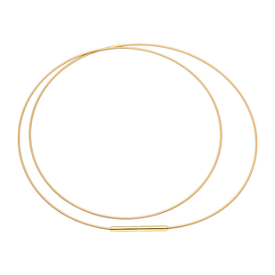 金色金丝防水钢丝项链绳项圈黄金吊坠百搭挂绳绳子女锁骨链挂件饰