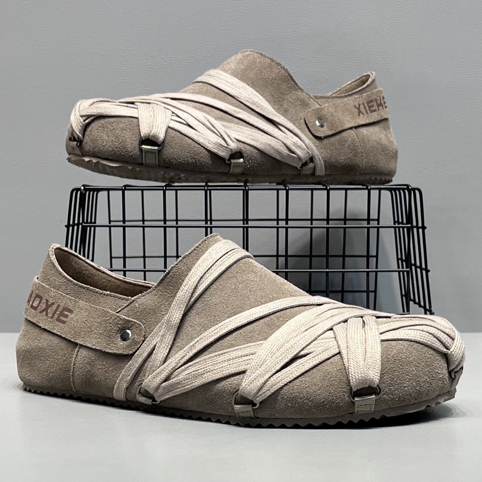 勃肯鞋春季新款男鞋轻便真皮时尚百搭舒适一脚蹬休闲鞋潮流鞋子男