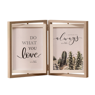 双折双面旋转相框摆台洗照片加打印相册5 6寸7寸闺蜜情侣纪念礼物