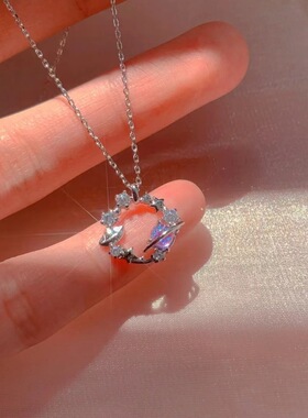 恋恋星球项链女2023年新款时尚轻奢小众设计高级感百搭琉璃锁骨链