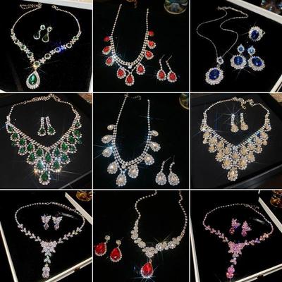 中古vintage首饰套装轻奢宫廷风复古耳环百搭高级感时尚晚礼服女