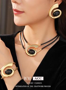 欧美复古个性轻奢首饰套装