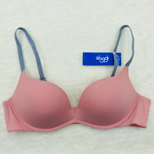 黛安芬旗下sloggi简约光面3 1416 4无钢圈厚杯无痕文胸内衣11