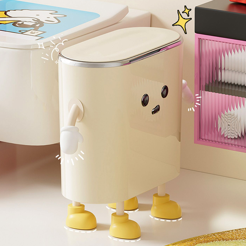 可爱创意垃圾桶夹缝专用带盖防臭