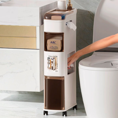 卫生间夹缝垃圾桶浴室夹缝收纳柜