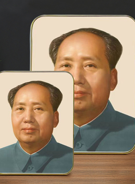 伟人装饰画书房客厅玄关摆台