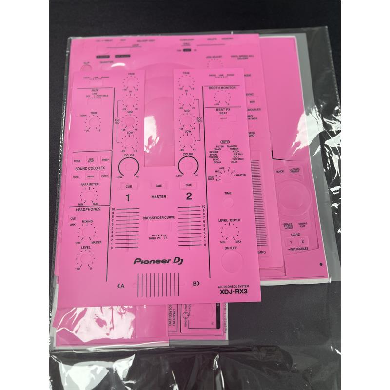先锋XDJ-RX3贴膜粉红色全包围 xdjrx3一体机DJ控制器打碟机的贴膜