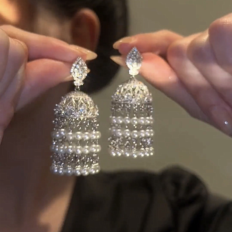 s925银针气质复古民族风耳钉