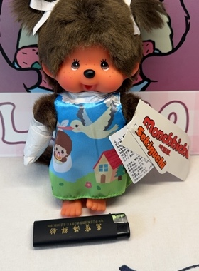 蒙奇奇monchhichi 日本正版 仙鹤送子 连衣裙 双辫 女生 S号