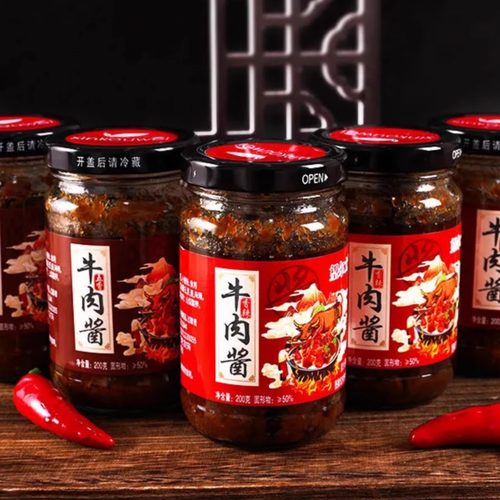 网红牛肉酱香菇酱下饭菜调味酱
