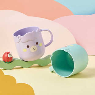 儿童漱口杯女孩男孩高颜值卡通可爱风女童女宝小公主刷牙杯子牙缸