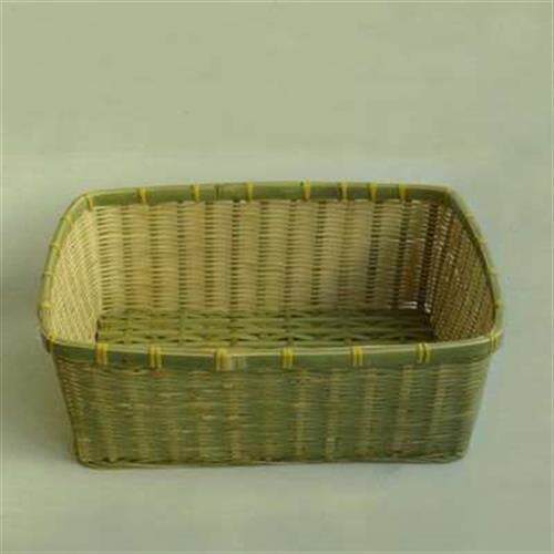 竹编制品收纳筐手工箩筐商用竹篮长方形竹篓四方篮子天然竹筐竹编