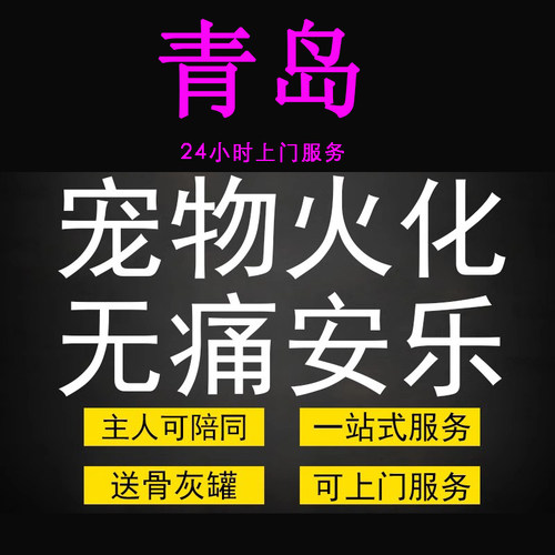 青岛市宠物火化殡葬狗犬猫兔子动物善终尸体安葬无痛安乐上门服务