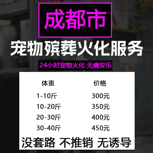 成都市宠物殡葬善终猫咪兔子狗狗仓鼠毛孩子火化无痛安乐上门服务