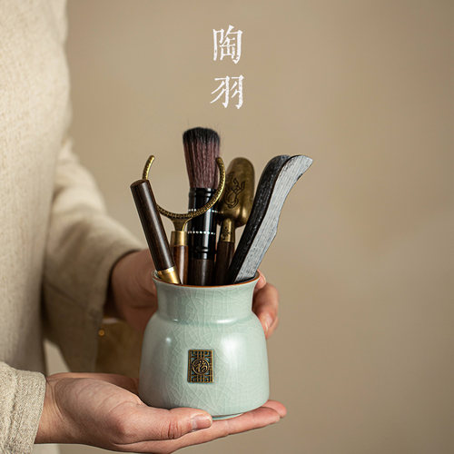 汝窑茶道六君子茶匙茶刀套装