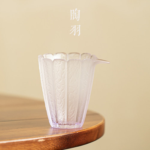 复古高硼硅水晶玻璃云雾南瓜公道杯家用防烫分茶杯高档功夫茶具