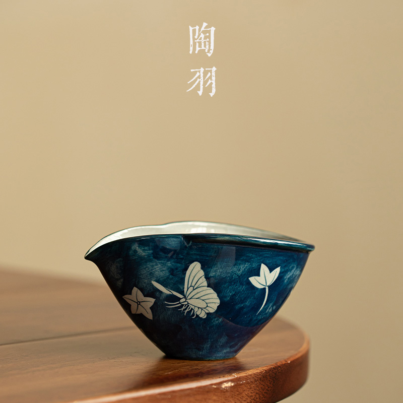 幽蓝蝶舞葫芦公道杯家用