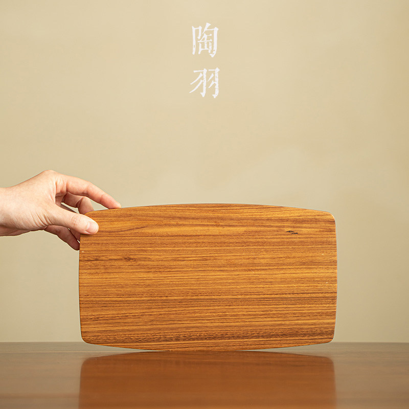 乌金木全实木干泡小茶盘轻奢家用木质防烫托盘高档功夫茶具泡茶盘