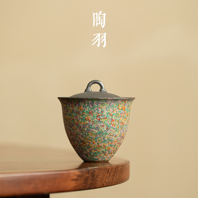 岩绘时光沐风二才盖碗家用