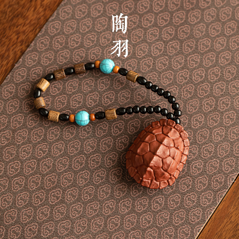 紫砂富甲一方手把件茶宠摆件精品可养小茶玩装饰工艺品茶具配件