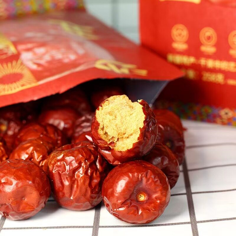 新疆简农沙田丑枣258克袋莎车冰糖枣自然熟特色口感即食泡水零食