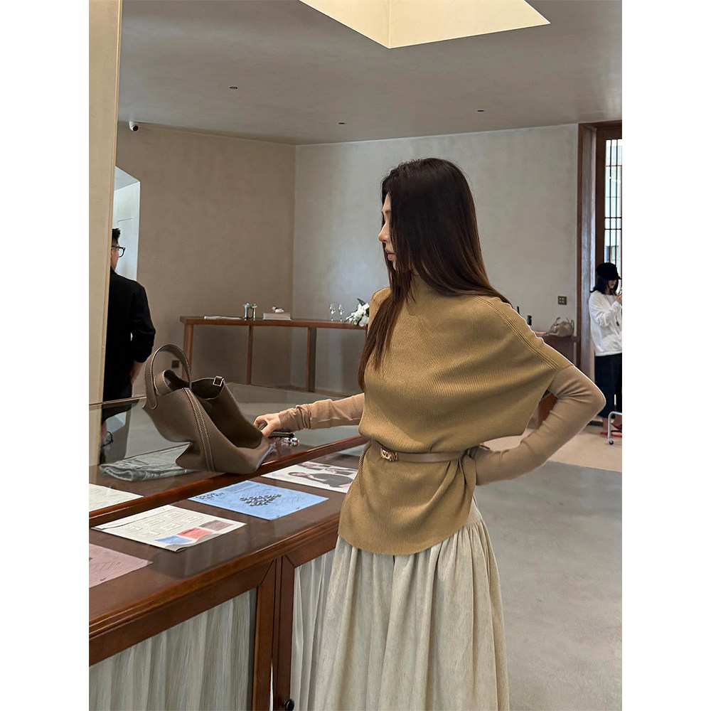 MaxMooroe智性美人%高级法式慵懒风针织毛衣罩衫女秋收腰显瘦上衣,女装/女士精品,毛衣,淘宝优惠券,粉丝福利购,淘宝优惠卷