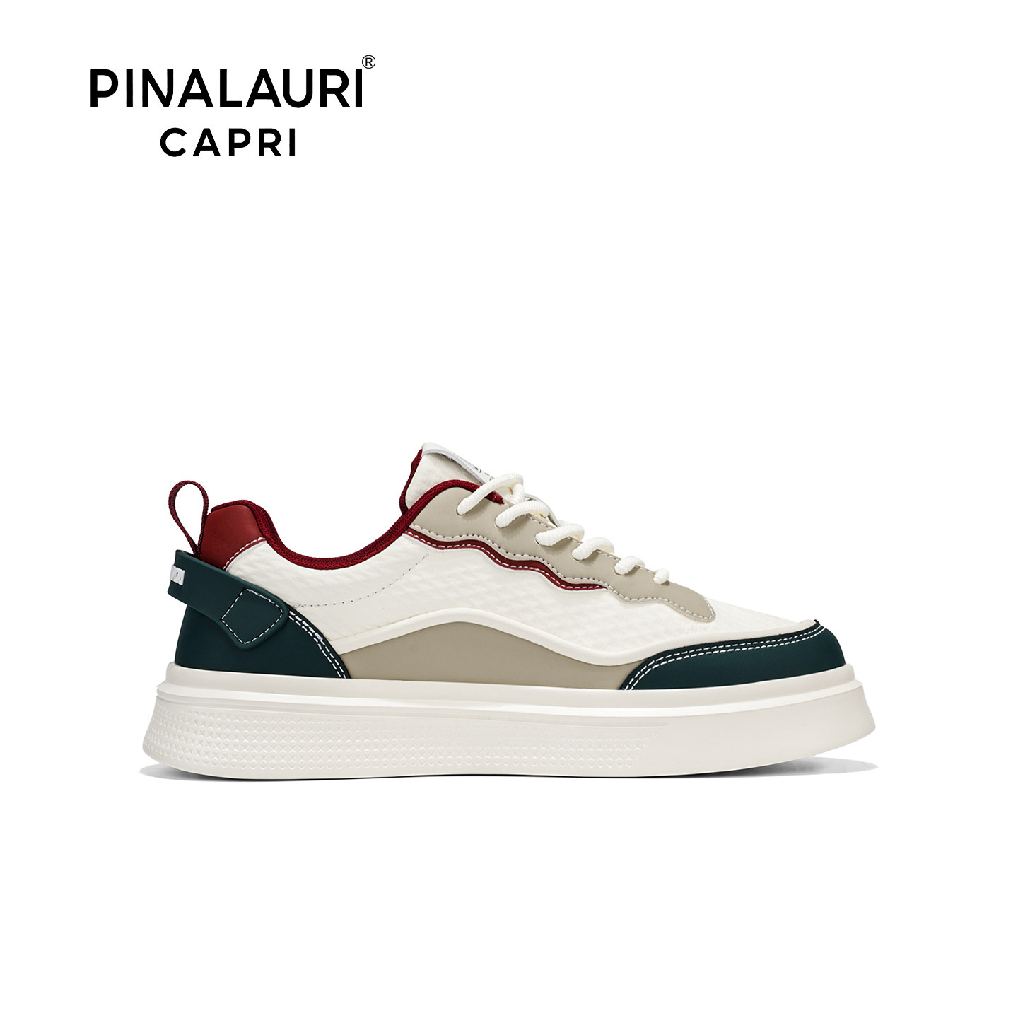 意大利PIALAURI CAPRI美式风拼色板鞋男休闲百搭小白鞋耐磨运动鞋