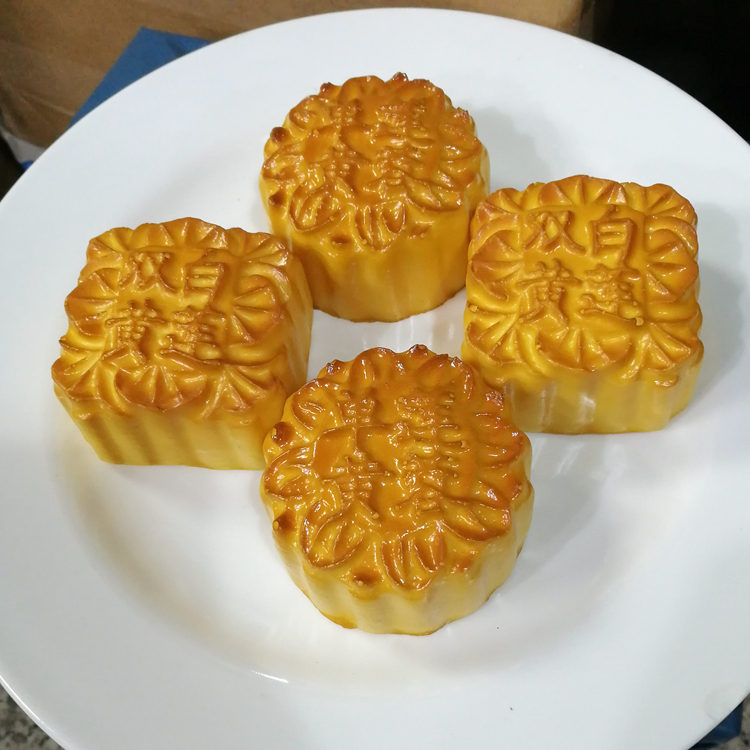 仿真月饼模型假蛋黄豆沙五仁广式冰皮中秋糕点食品道具摆件装饰品