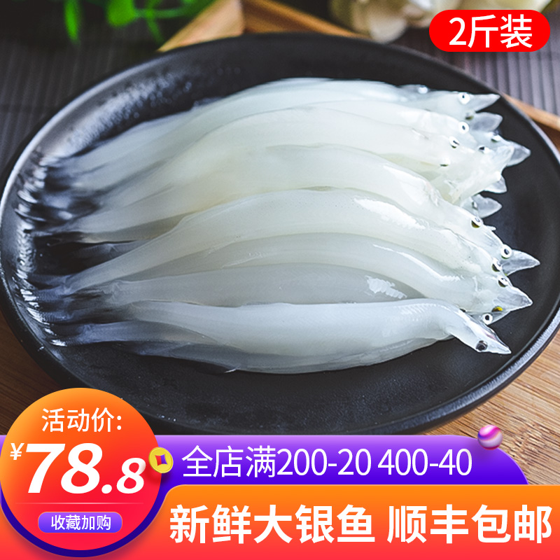 大银鱼新鲜海鲜水产冷冻面条鱼白饭鱼宝宝辅食1000g银鱼 鲜活包邮
