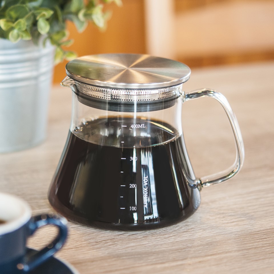 tiamo耐热带刻度咖啡壶