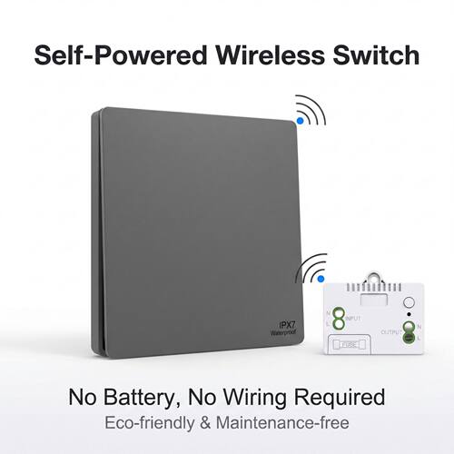 No Battery Wireless Light Switch, Self-Powered