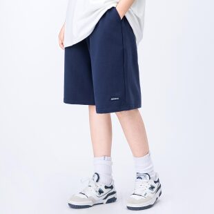 夏季 女直筒休闲抽绳中性五分裤 新款 卫裤 日系宽松纯色短裤 MANNSTU