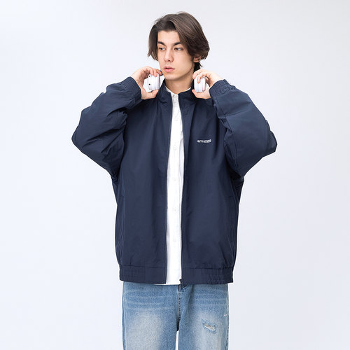 日系复古工装立领夹克外套男