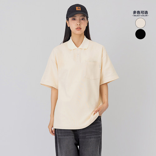 夏季宽松休闲百搭纯色短袖